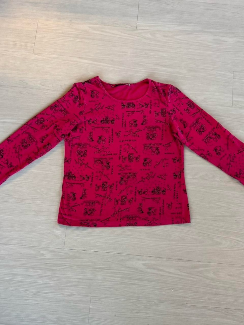 Pink Long-Sleeve Graphic Tee